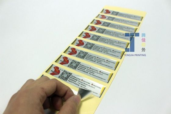 Etichette adesive metalliche in oro argento resistenti agli UV