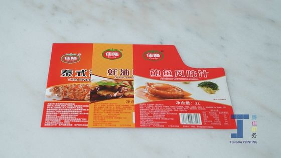 Squisiti prodotti alimentari in PET PE Adesivi per contenitori alimentari Etichette di vario spessore