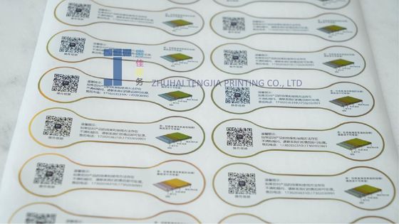 Etichette adesive rimovibili Custom Metallic Sticker Di vario spessore Resistenza alla decolorazione