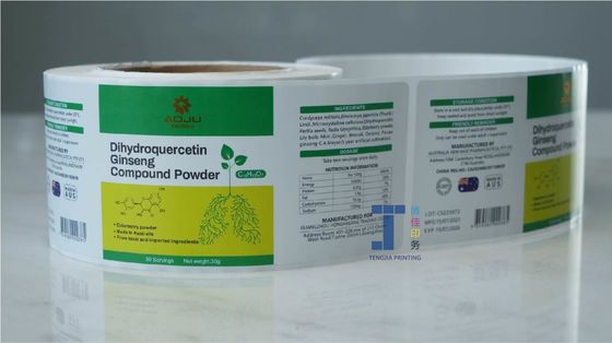 Etichetta adesiva di carta kraft accattivante per promozione / regalo / decorazione