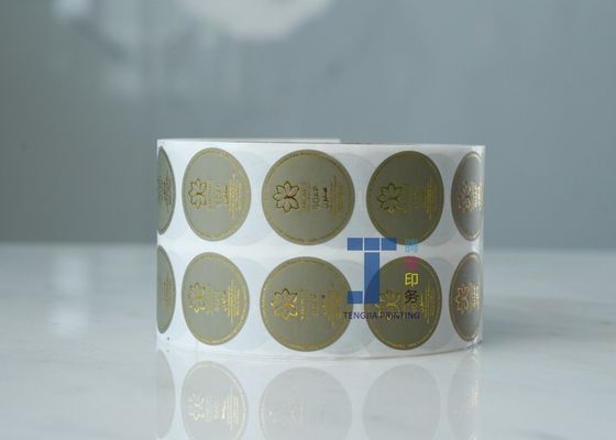 Etichetta adesiva di carta kraft a forma rotonda con stampa offset