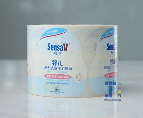 Etichetta adesiva per shampoo in rotolo per stampa flessibile