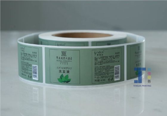 Etichetta adesiva di shampoo adesivo resistente all' acqua imballaggio a rotoli
