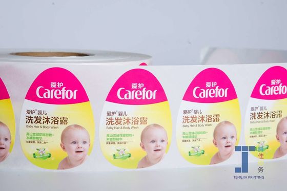 Etichetta adesiva per lo shampoo e il detergente in PET eco-compatibile
