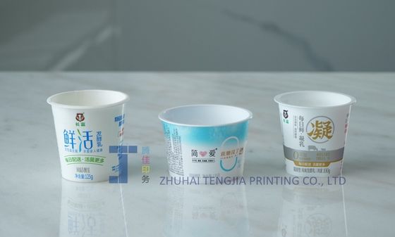 Etichette in plastico per vasche di gelato Offset stampato